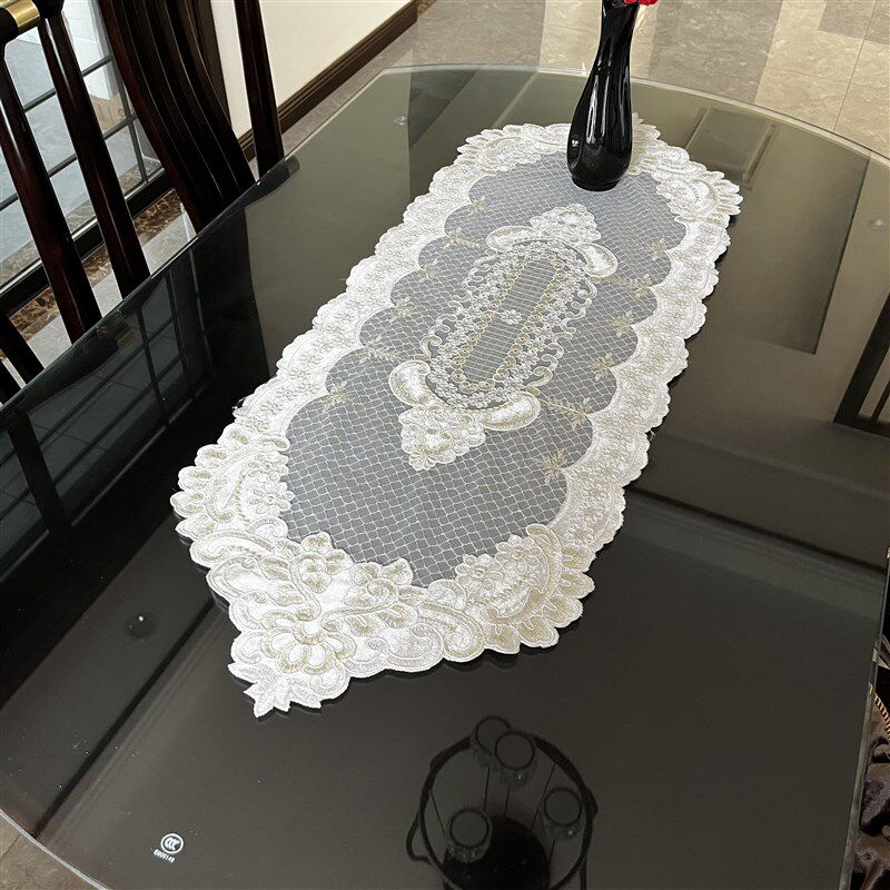 欧式宫廷高档绒布k蕾丝桌旗茶几餐桌桌垫五斗柜化妆台盖巾装饰盖,居家布艺,茶几垫,淘宝优惠券,粉丝福利购,淘宝优惠卷
