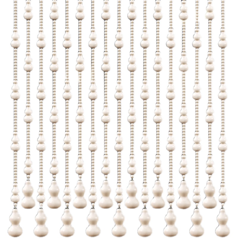 全桃木葫芦门帘珠帘大门对卫生间卧室客I厅挂帘门对门帘隔断吊帘