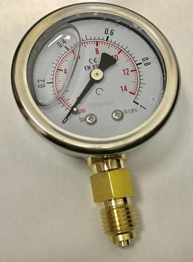 Ce en837-1 leipai yn-50 0-1bar 14psi 1/4bsp 防震压力表 57mm
