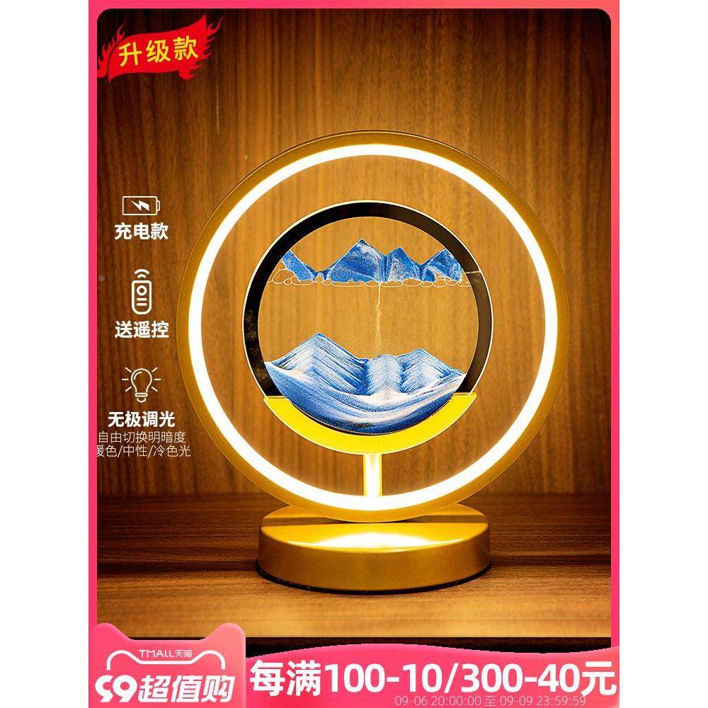 流沙画摆件创意艺术沙漏办公室客厅酒柜电视柜家居装饰品轻奢礼物,鲜花速递/花卉仿真/绿植园艺,洒水/浇水壶,淘宝优惠券,粉丝福利购,淘宝优惠卷