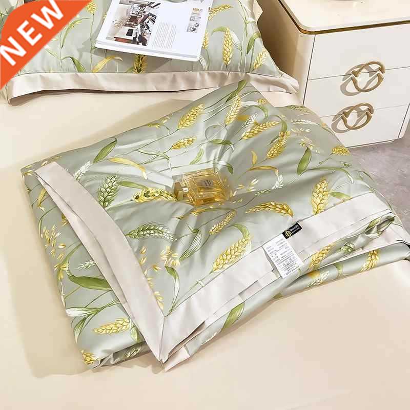 现货Silk Sumr  Quilt Kig Quee Size e Beddig High-ed