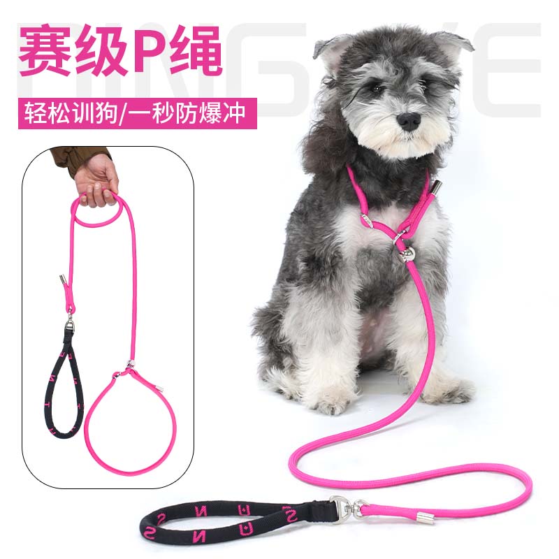 赛级P绳P炼防爆冲狗狗牵引绳训犬绳大中小型犬外出通用狗炼 炼 防