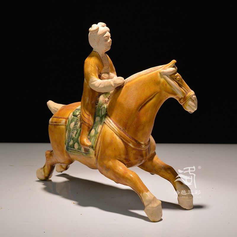 陕博马球俑 复古怀旧家居装饰品古C董摆件 酒店软装陶瓷艺术收藏,家居饰品,装饰摆件,淘宝优惠券,粉丝福利购,淘宝优惠卷