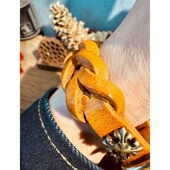 本儿哥 皮具店牛皮手环手链手工皮具牛皮编织复古X植鞣男女情侣