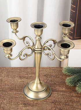 【厂家促c销】欧式烛台 婚庆道具酒店烛光晚餐家居装饰会所蜡烛台