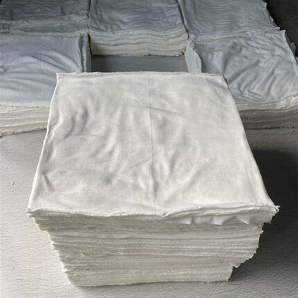 全新白色工业抹布碎布擦机B布清洁纯棉不掉毛色吸水吸油