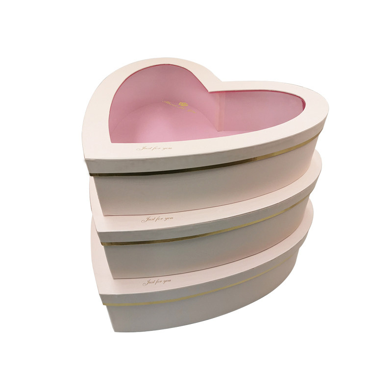 99朵玫瑰花礼i盒包装盒爱心形大号超大水果鲜花圆形透明盖桃心空