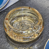 家居客厅大号玻璃烟缸 h加厚水晶玻璃创意范思烟灰缸 轻奢欧式 美式