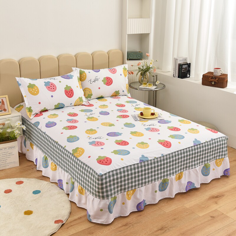 100%纯棉床裙卡通1.0*1.2*1.35*1D.5*1.9*2.0米儿童男女孩全棉床