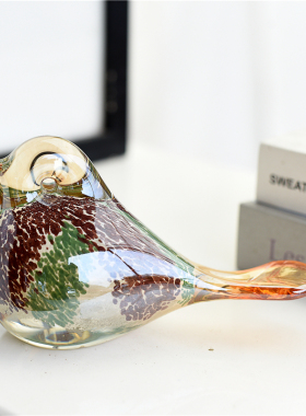 每周一三五上新/欧式手工玻璃艺术摆件琉璃鸟软装饰品Z玻璃鸟家居