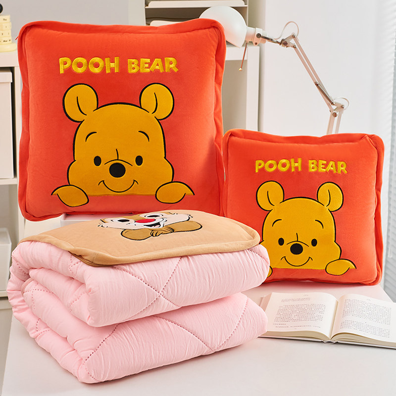 草莓熊抱枕被子两用二q合一毯子办公室午睡空调被折叠枕头车载靠,居家布艺,抱枕被,淘宝优惠券,粉丝福利购,淘宝优惠卷