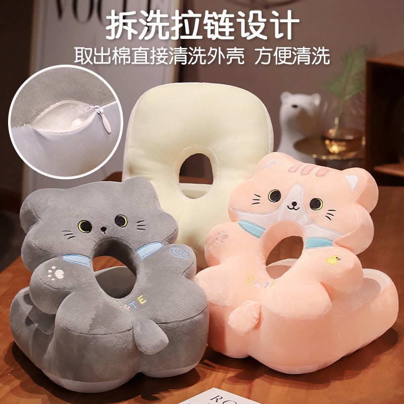 工位睡觉神器趴桌子猫咪午睡枕趴睡枕办公室午休抱枕X小学生睡觉