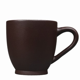 宜兴紫砂杯纯全手工主人杯原矿老B紫泥杯带把品茗杯陶瓷茶盏功夫