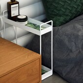 inKs风桌面收纳盘 样板间化妆品收纳架 卫生间台面置物架 窄边托