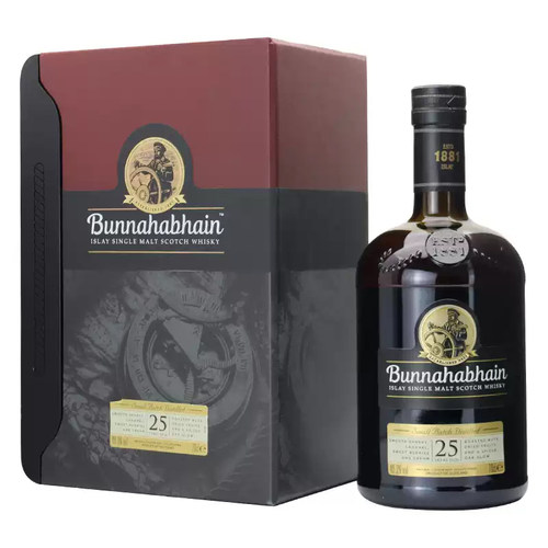 布纳哈本25年单一麦芽苏格兰威士忌英国原装进口洋酒Bunnahabhain