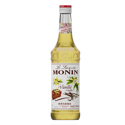 莫林香草风味糖浆 MONIN Vanilla syrup 700ML 果露 鸡尾酒 饮品