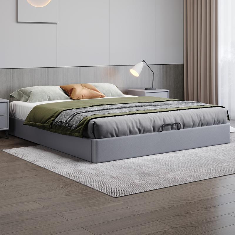 现代简约地落无床头榻榻米床小木型卧室全实排骨架ATW子床民宿矮