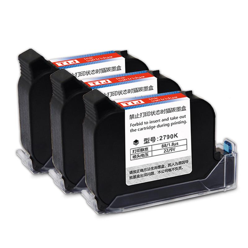 德敏喷码通型用墨盒279机0K原装进半寸速干口油墨手持打码机127墨