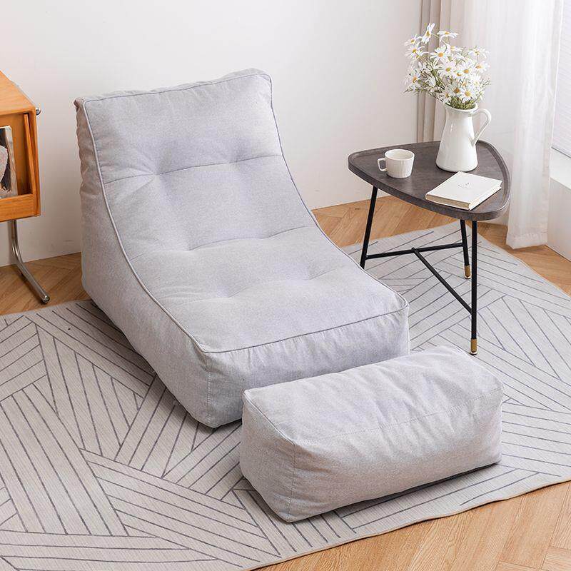 懒人沙发榻榻卧飘窗床上靠背椅可日折叠式单人小沙发米可室6587躺