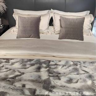 床DAS上品间 多饰软装 意用大利轻奢样板房床品件套美式 家具展厅装