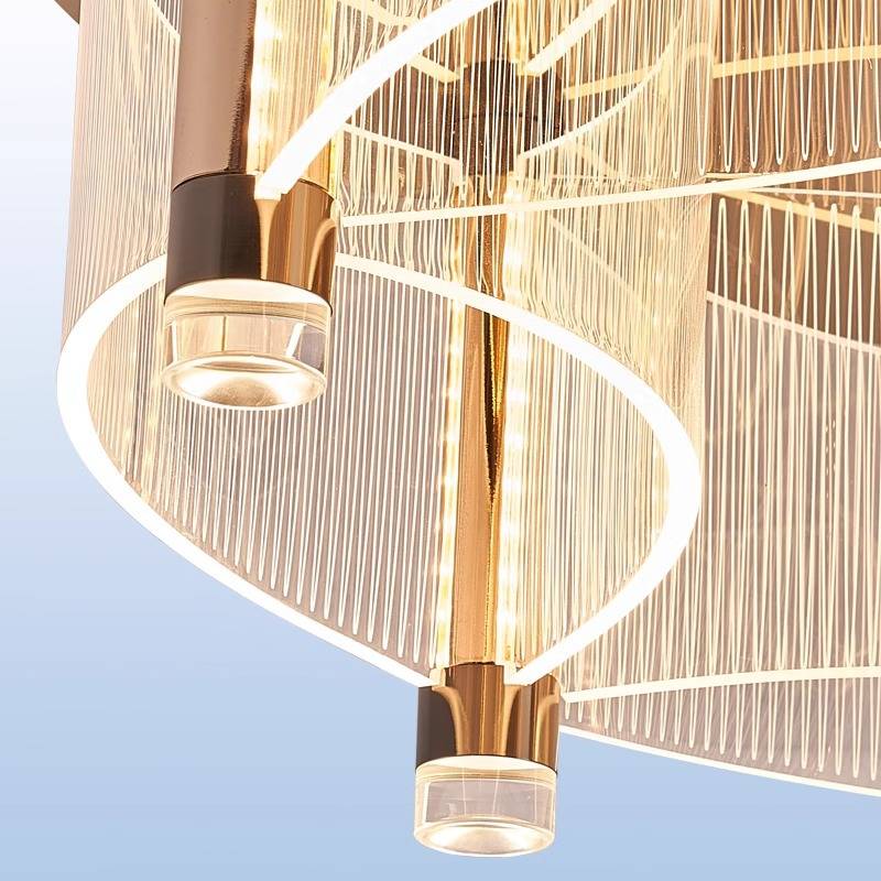 客厅亚克力吸顶灯现代简约大厅大气卧室书房创意艺术心形圆形灯具