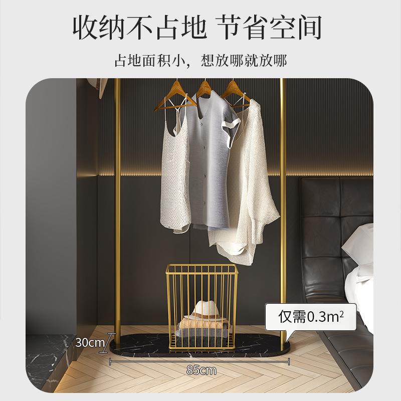 T-GMYMJ卧室落地衣架加厚晒衣不占空间挂衣杆子收架多能功移动架