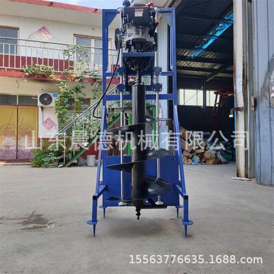 大ESF打面植树挖坑四机冲程汽油手持积眼小区绿化栽树打洞机