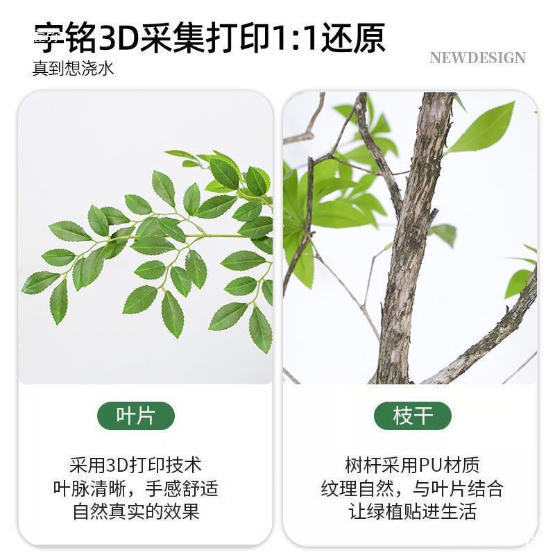 楼梯底下落造餐厅绿植生装饰室角56412内景观地台仿绿植造景景组