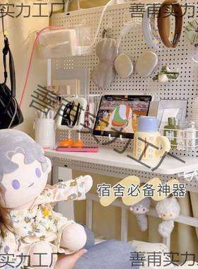 洞bhsH7The洞板床上桌舍悬可叠折上下铺空电脑桌大尺寸置物架小桌