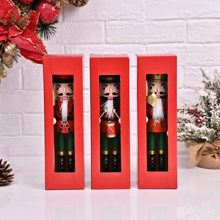 圣诞节胡桃子件客胡桃夹子厅书房木质工艺品摆圣诞胡桃夹兵士现货