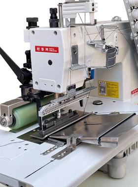 工业缝纫机多针拉腰窗帘布袋橡筋紧多针机带贴条针车松VC008多机