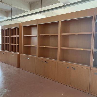 发商用玻柜璃展柜木质立式子品展示陈列柜n公产无品牌/司样品led