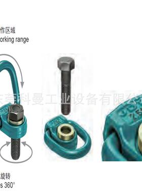 向德国原装JT万旋转吊环THEIAPoint-F系列PKM826898旋转吊点DJDT
