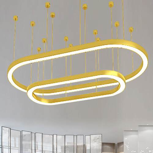 led形611椭商圆吊灯办公室场美发店铺长方灯具蛋糕店烘焙专用灯
