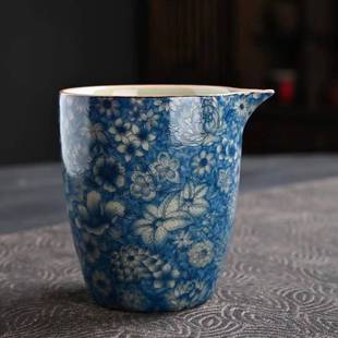 茶会客公厅盖碗泡茶功夫套家用整套 万花陶瓷具套5745组办室装