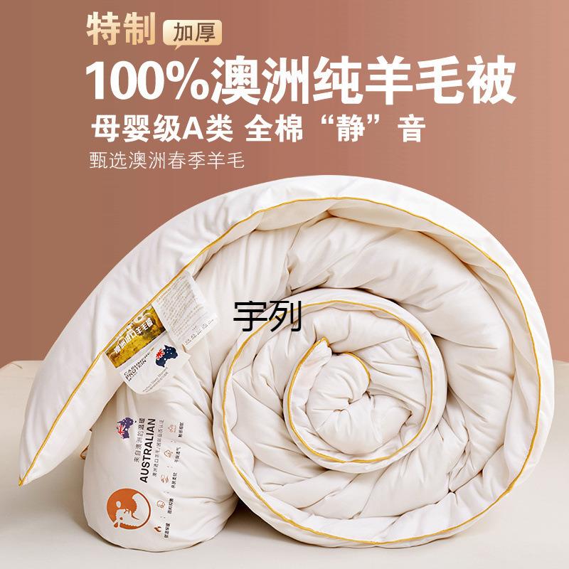 YL澳洲毛进口毛被1纯羊被子冬双被加厚AZStj5jc保暖春秋被芯羊人