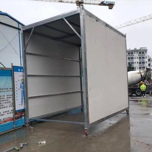 建筑棚工地施工泵车隔音罩业47841工降噪静音声屏房障隔音环保隔