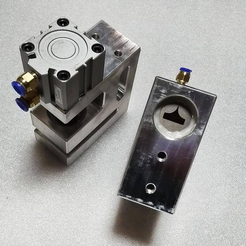 切角模具切角塑料胶孔带打器圆无纺布全冲自动气动孔切圆角模机设
