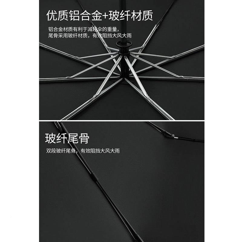 PARACHASE伞全自动雨22cm超SYD大伞三折叠男商务伞简约log1o士广