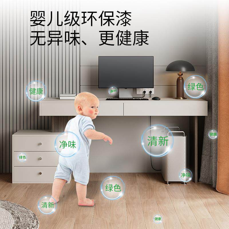体意式简书20598桌轻奢现代梳妆台一卧室用实木小户型岩板家电极