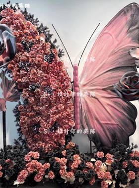 春季型蝴蝶19081商场酒景店区大型真蝴仿蝶摆件网红拍照打卡美陈
