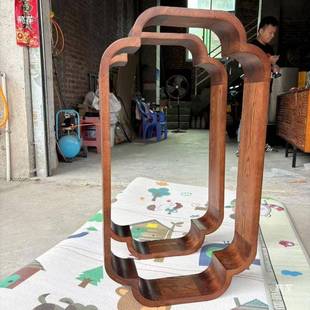 复新古小屏轩窗茶室装饰隔断中式实木tlznhyfg客厅风墙入户玄关花