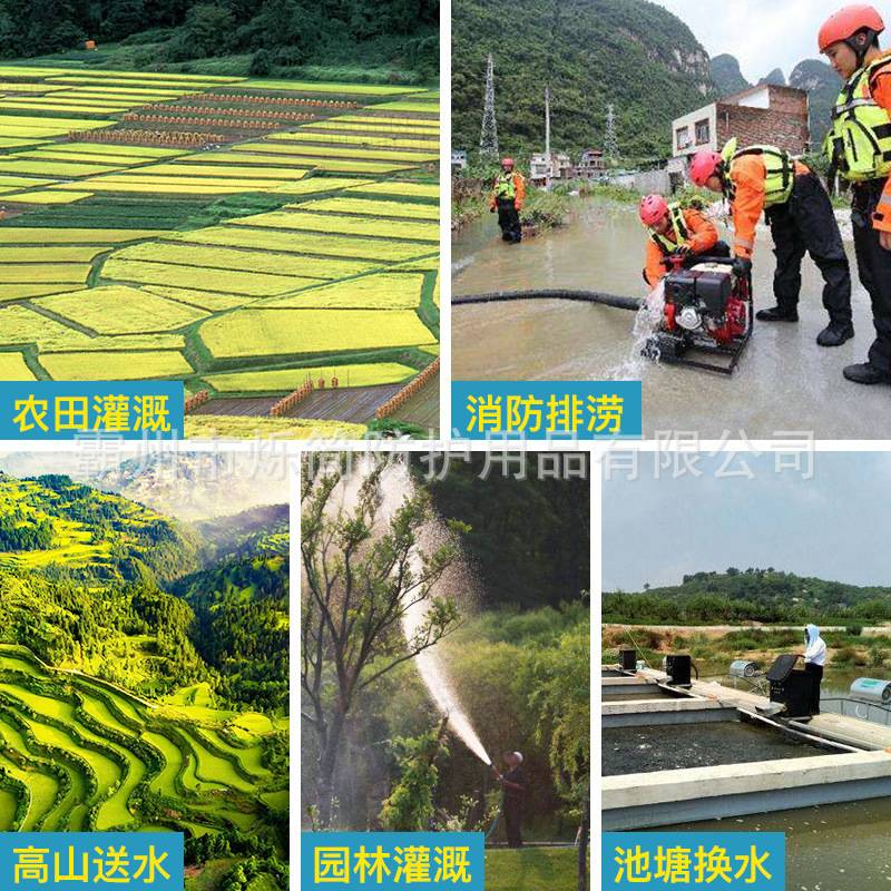 50-40口径手启动汽油接力水泵208cc高扬程单缸风冷四冲程抽水泵