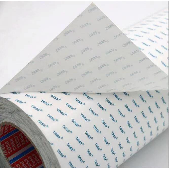 tesa68614半透明无布双面E绒胶布PTF泡棉纺橡6861胶铭牌PC贴合