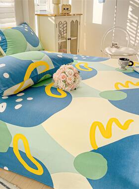 新老款两A类卡通时四尚全棉PZX纯棉粗布床单季款床罩枕套件套三件