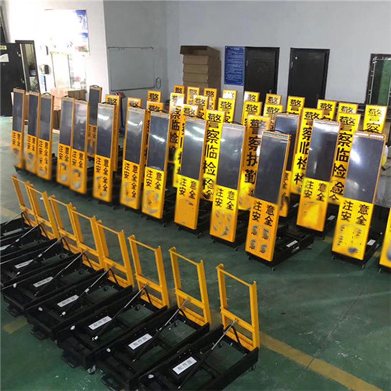 源头移工牌264厂铝制临检牌动手提便携式标志ED施L工爆闪警示临检