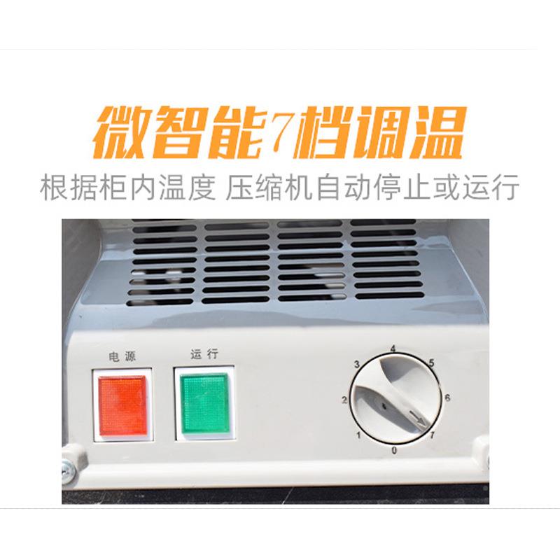 商用岛柜玻卧式冷冻柜大OIF容量璃展柜保鲜冷冻柜示超市示展柜