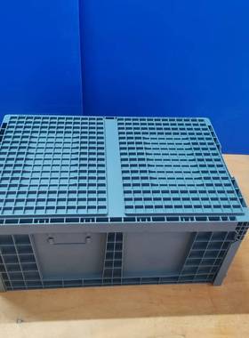 塑料叠周箱PP壁厚加强耐压转标准化内倒式QN汽配84308折叠折轻箱