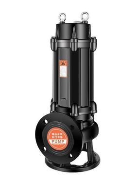 污5066泵潜水排污380V抽粪泥浆水1.5无堵塞2.2k2寸3kw4kww7泵.5垒