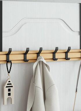 可移动WH180926门整后楠竹挂钩家收纳理挂衣架免打孔卧时尚室简约